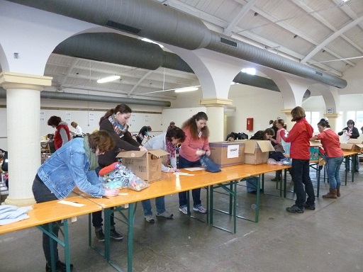 Kontrolle der Kartons